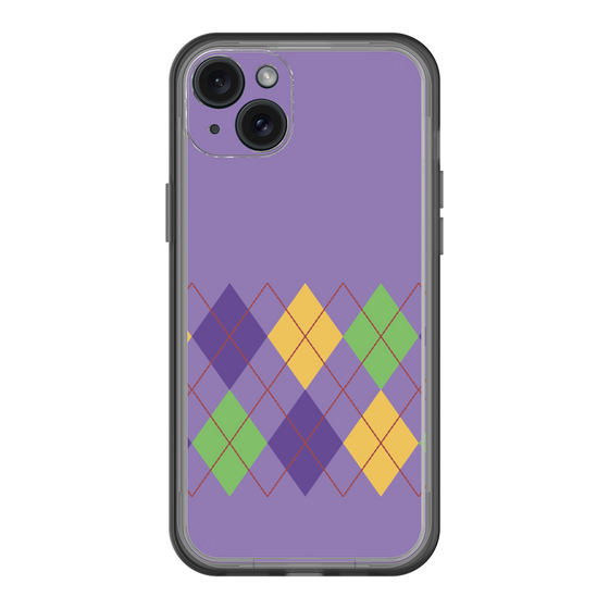 スリムプロテクションプレミアムケース［ Nordic Argyle - Purple ］