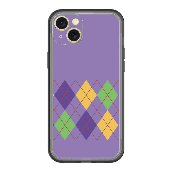 スリムプロテクションプレミアムケース［ Nordic Argyle - Purple ］
