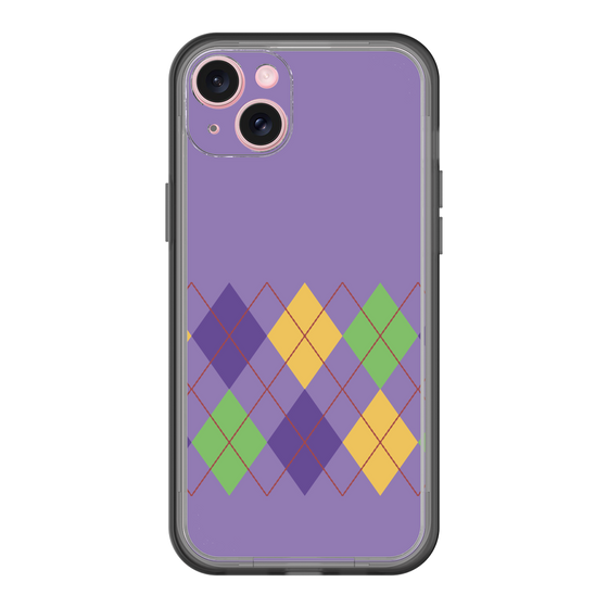 スリムプロテクションプレミアムケース［ Nordic Argyle - Purple ］