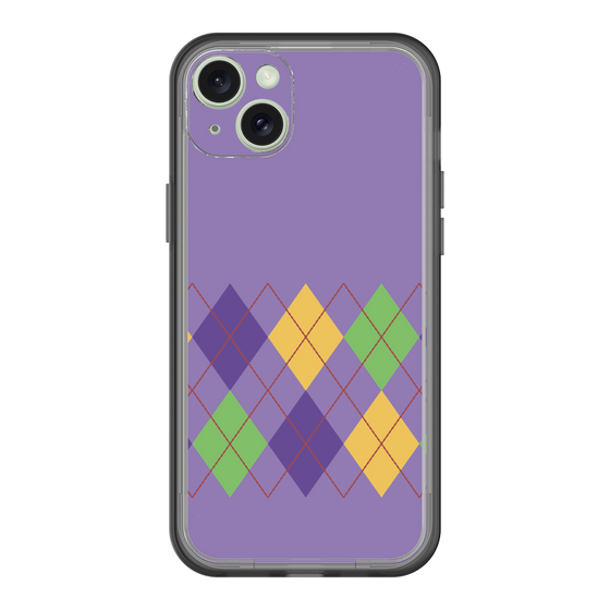 スリムプロテクションプレミアムケース［ Nordic Argyle - Purple ］