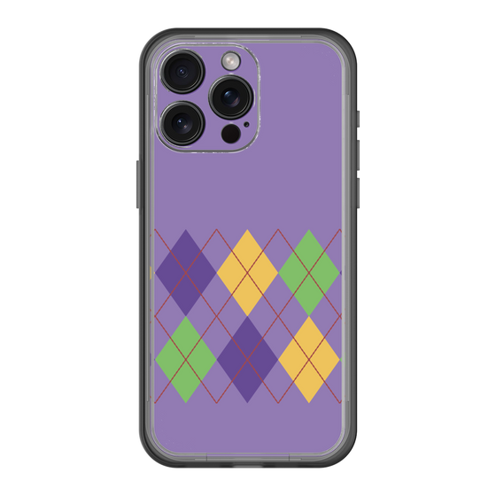 スリムプロテクションプレミアムケース［ Nordic Argyle - Purple ］