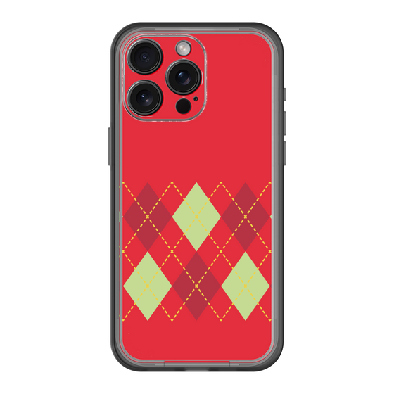 スリムプロテクションプレミアムケース［ Nordic Argyle - Red ］