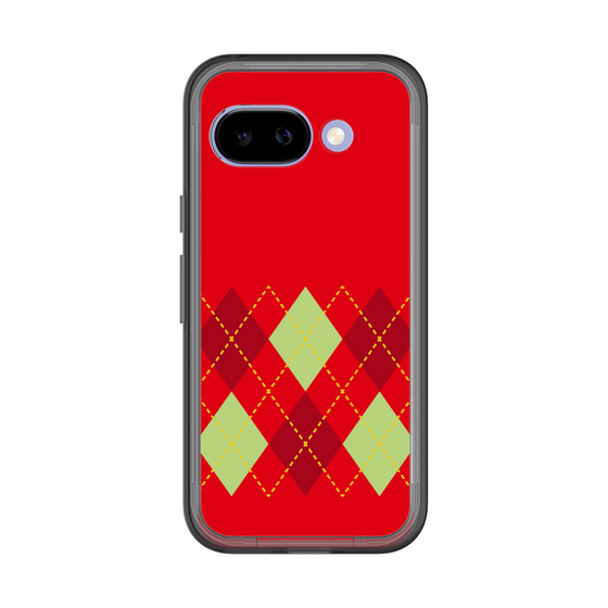 スリムプロテクションプレミアムケース［ Nordic Argyle - Red ］