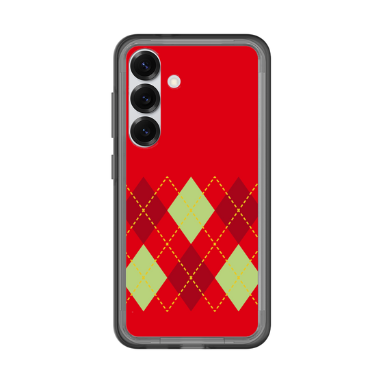スリムプロテクションプレミアムケース［ Nordic Argyle - Red ］