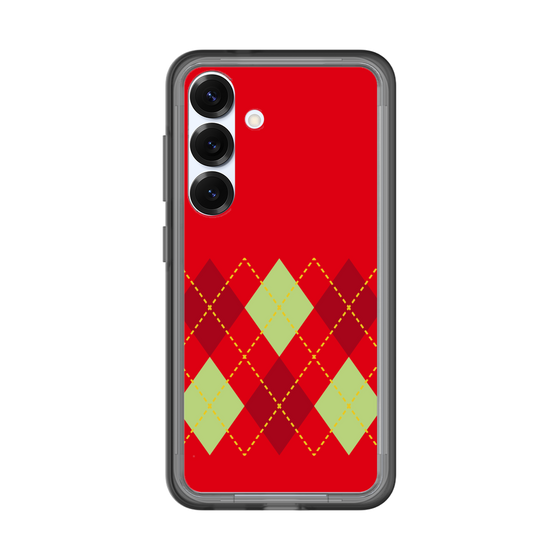 スリムプロテクションプレミアムケース［ Nordic Argyle - Red ］
