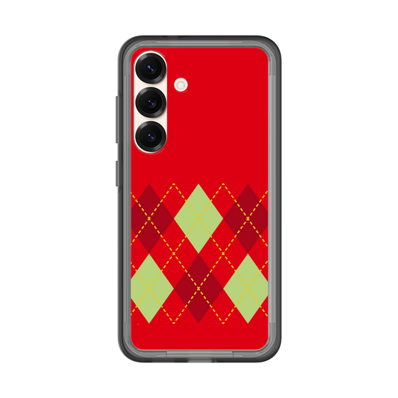 スリムプロテクションプレミアムケース［ Nordic Argyle - Red ］