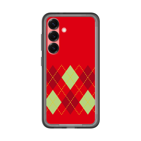 スリムプロテクションプレミアムケース［ Nordic Argyle - Red ］