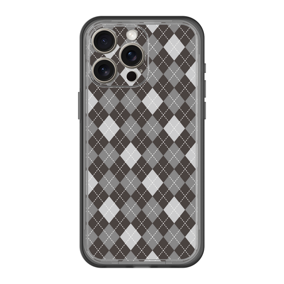 スリムプロテクションプレミアムケース［ Argyle - Black ］