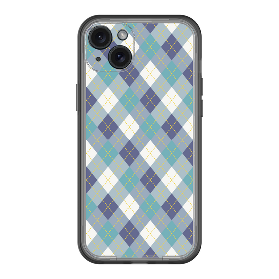 スリムプロテクションプレミアムケース［ Argyle - Blue ］