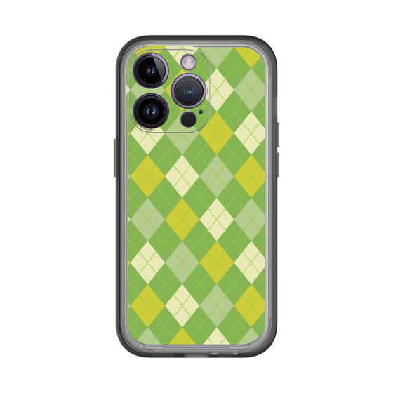 スリムプロテクションプレミアムケース［ Argyle - Green ］