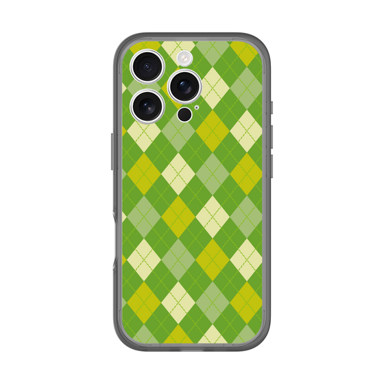 スリムプロテクションプレミアムケース［ Argyle - Green ］