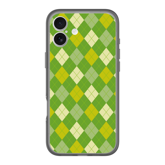 スリムプロテクションプレミアムケース［ Argyle - Green ］