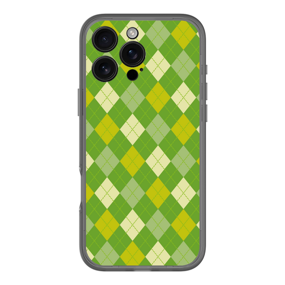 スリムプロテクションプレミアムケース［ Argyle - Green ］