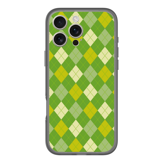 スリムプロテクションプレミアムケース［ Argyle - Green ］