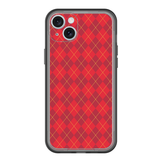スリムプロテクションプレミアムケース［ Argyle - Red ］
