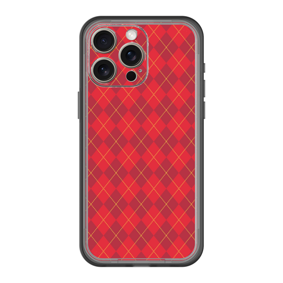 スリムプロテクションプレミアムケース［ Argyle - Red ］