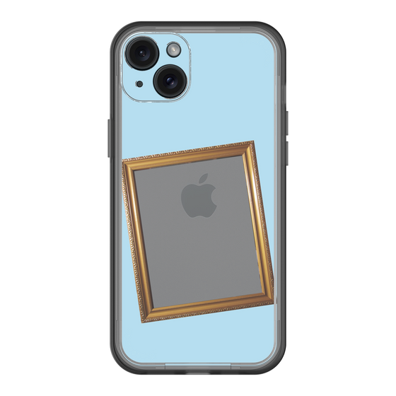 スリムプロテクションプレミアムケース［ Photo Frame - Light Blue ］
