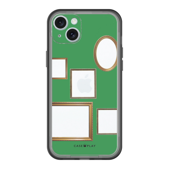 スリムプロテクションプレミアムケース［ Photo Frames - Green ］