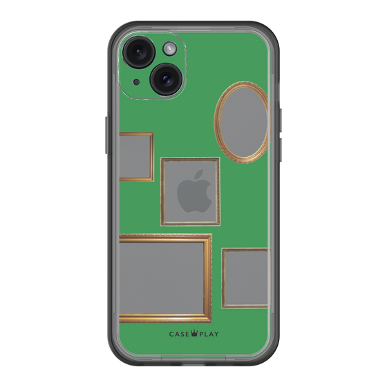 スリムプロテクションプレミアムケース［ Photo Frames - Green ］