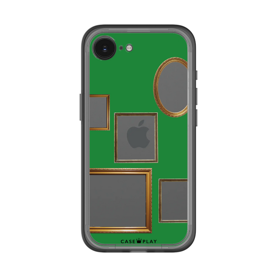 スリムプロテクションプレミアムケース［ Photo Frames - Green ］