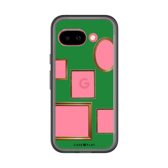 スリムプロテクションプレミアムケース［ Photo Frames - Green ］