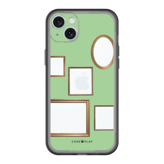 スリムプロテクションプレミアムケース［ Photo Frames - Light Green ］