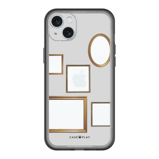 スリムプロテクションプレミアムケース［ Photo Frames - Light Gray ］