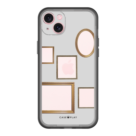 スリムプロテクションプレミアムケース［ Photo Frames - Light Gray ］