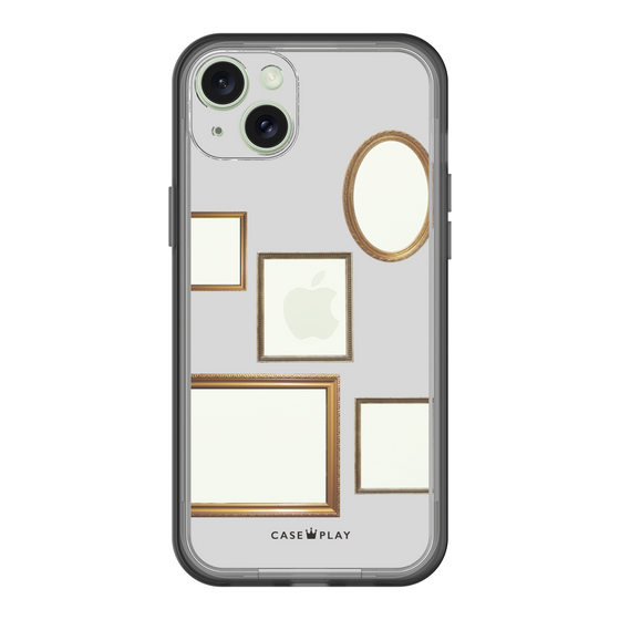 スリムプロテクションプレミアムケース［ Photo Frames - Light Gray ］