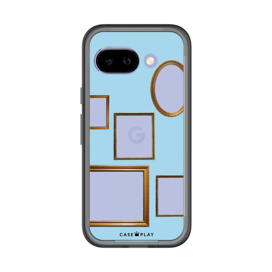 スリムプロテクションプレミアムケース［ Photo Frames - Light Blue ］