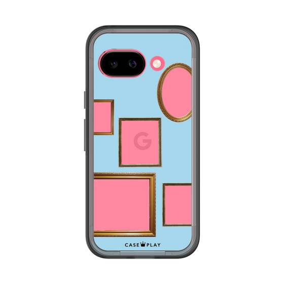 スリムプロテクションプレミアムケース［ Photo Frames - Light Blue ］
