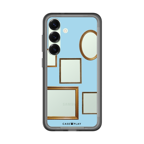スリムプロテクションプレミアムケース［ Photo Frames - Light Blue ］
