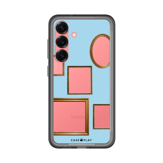 スリムプロテクションプレミアムケース［ Photo Frames - Light Blue ］