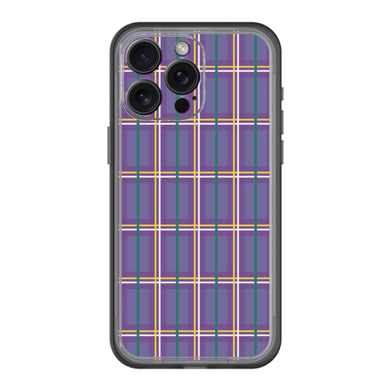 スリムプロテクションプレミアムケース［ Tartan Check - Purple ］