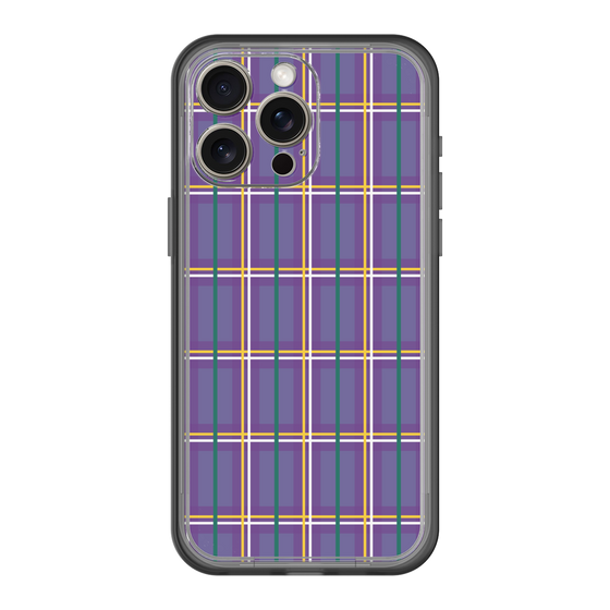 スリムプロテクションプレミアムケース［ Tartan Check - Purple ］