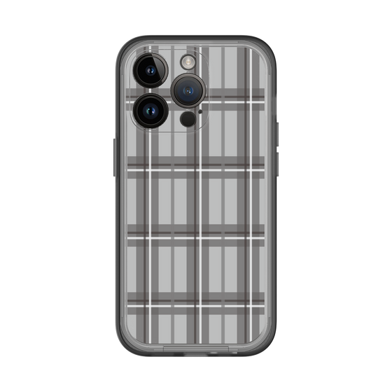 スリムプロテクションプレミアムケース［ Tartan Check - Gray ］