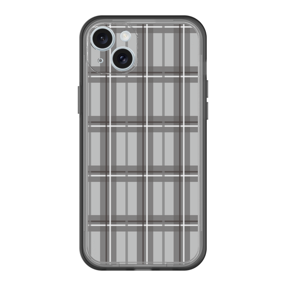 スリムプロテクションプレミアムケース［ Tartan Check - Gray ］