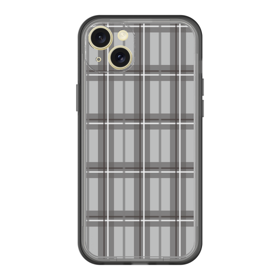 スリムプロテクションプレミアムケース［ Tartan Check - Gray ］