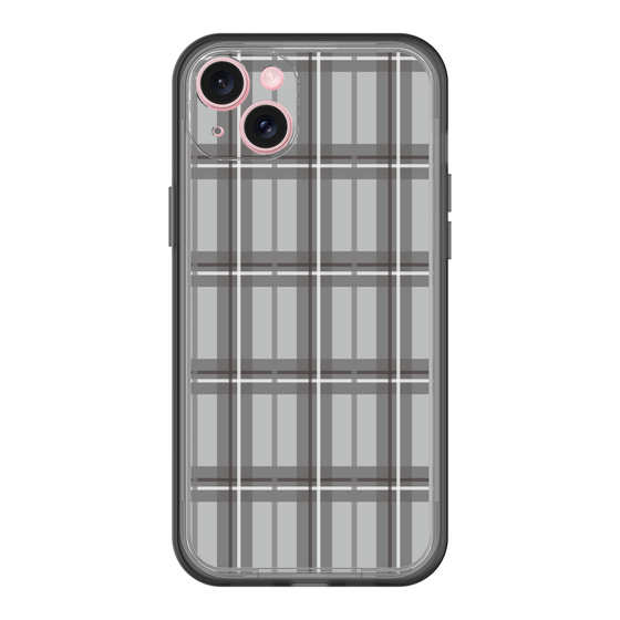 スリムプロテクションプレミアムケース［ Tartan Check - Gray ］