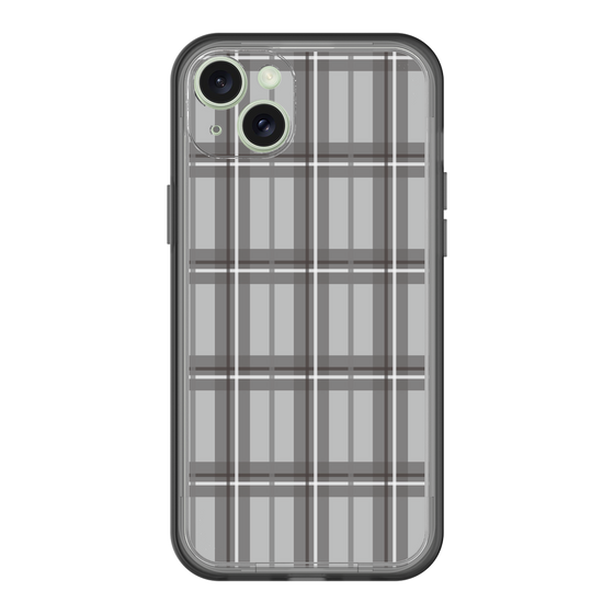 スリムプロテクションプレミアムケース［ Tartan Check - Gray ］