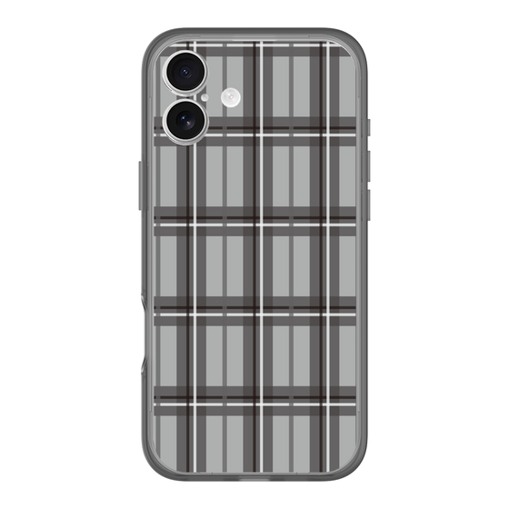 スリムプロテクションプレミアムケース［ Tartan Check - Gray ］