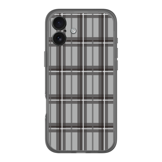 スリムプロテクションプレミアムケース［ Tartan Check - Gray ］