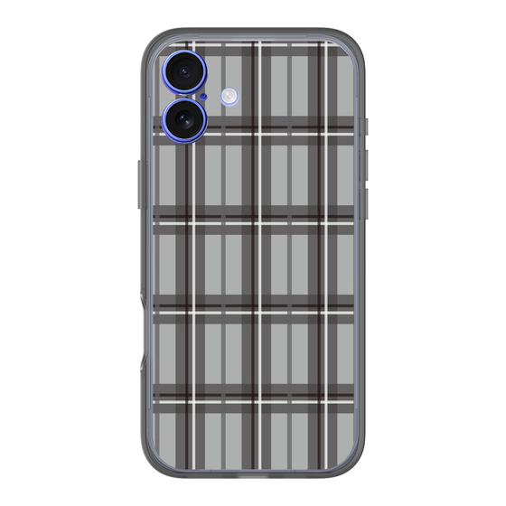 スリムプロテクションプレミアムケース［ Tartan Check - Gray ］