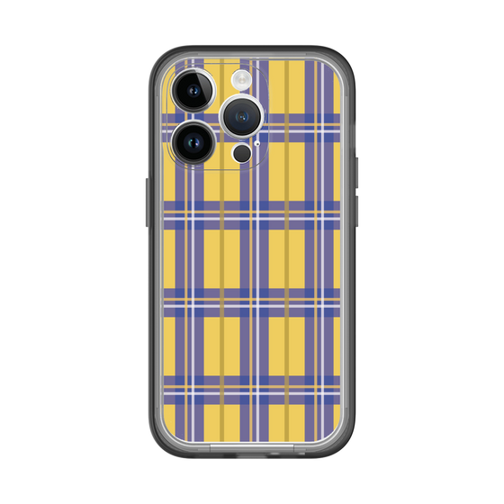 スリムプロテクションプレミアムケース［ Tartan Check - Yellow ］