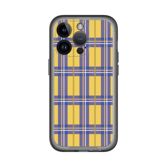 スリムプロテクションプレミアムケース［ Tartan Check - Yellow ］