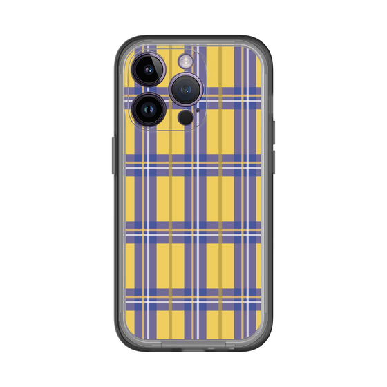 スリムプロテクションプレミアムケース［ Tartan Check - Yellow ］