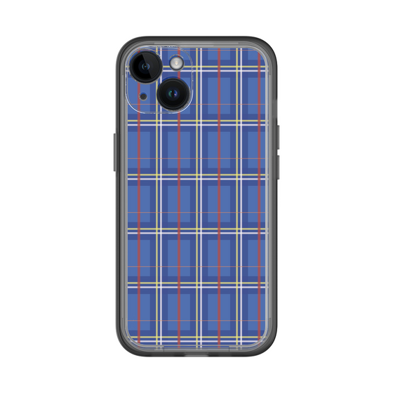 スリムプロテクションプレミアムケース［ Tartan Check - Blue ］