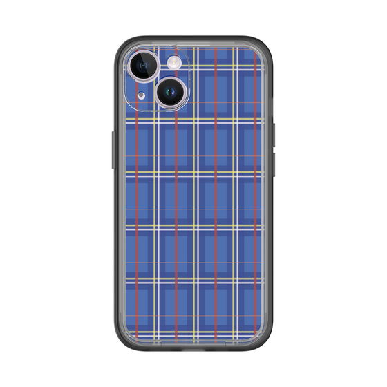 スリムプロテクションプレミアムケース［ Tartan Check - Blue ］