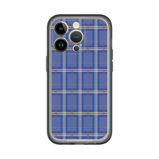 スリムプロテクションプレミアムケース［ Tartan Check - Blue ］