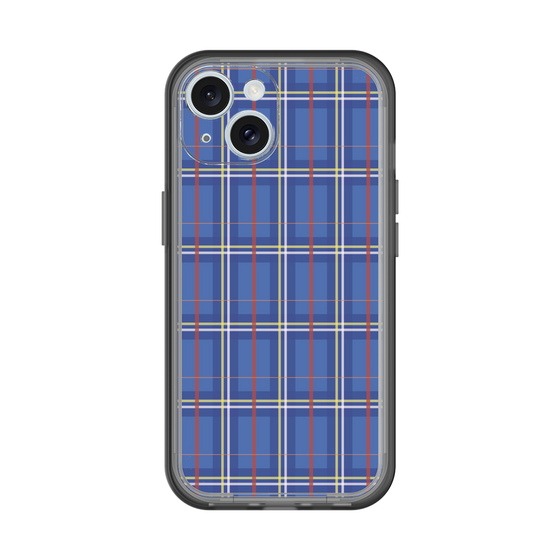 スリムプロテクションプレミアムケース［ Tartan Check - Blue ］